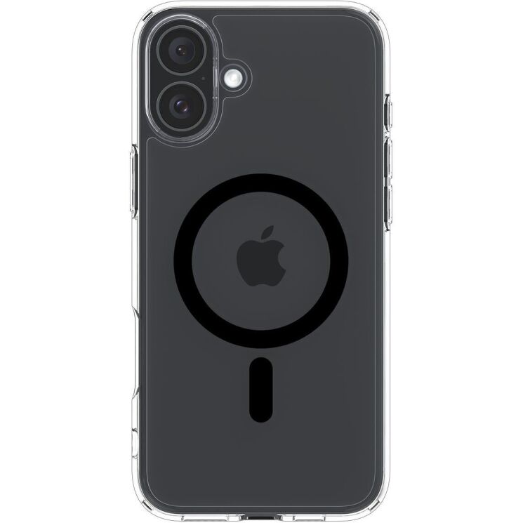 Защитный чехол Spigen (SGP) Ultra Hybrid (MagFit) для Apple iPhone 16 - Black: фото 2 из 16