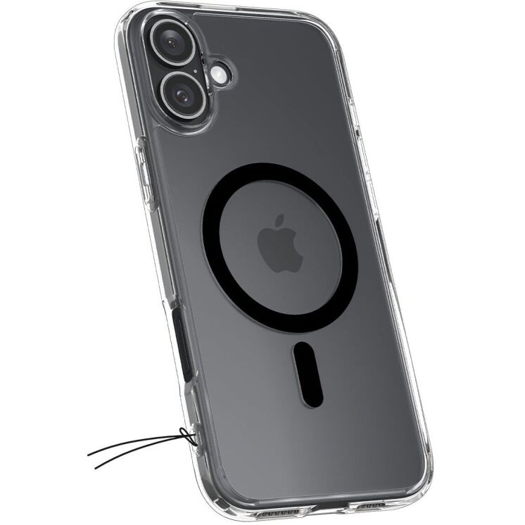 Защитный чехол Spigen (SGP) Ultra Hybrid (MagFit) для Apple iPhone 16 - Black: фото 5 из 16