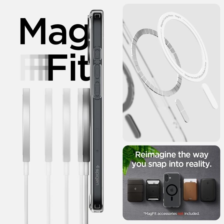 Защитный чехол Spigen (SGP) Ultra Hybrid (MagFit) для Apple iPhone 16 (ACS08210) - Digital Camo: фото 9 из 13