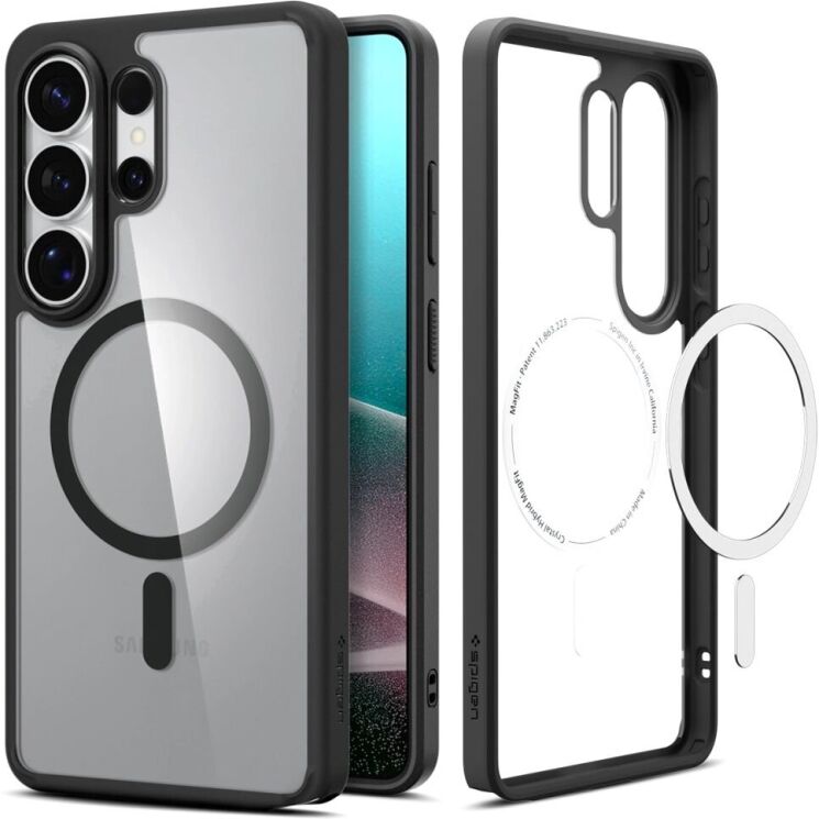 Захисний чохол Spigen Ultra Hybrid (MagFit) для Samsung Galaxy S26 Ultra (S948) ACS10680 - Matte Black: фото 2 з 14