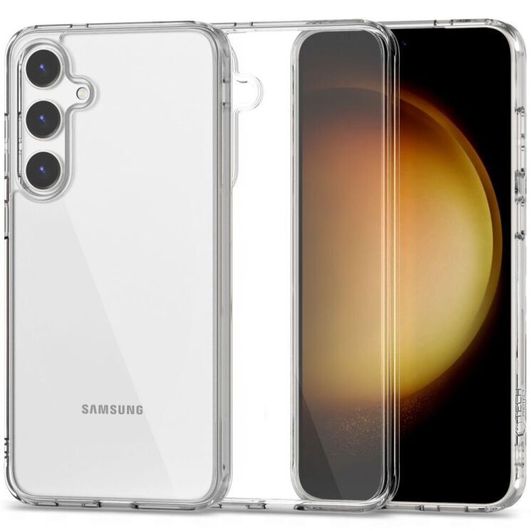 Защитный чехол Tech-Protect FlexAir Hybrid для Samsung Galaxy S24 FE (S721) - Clear: фото 1 из 4