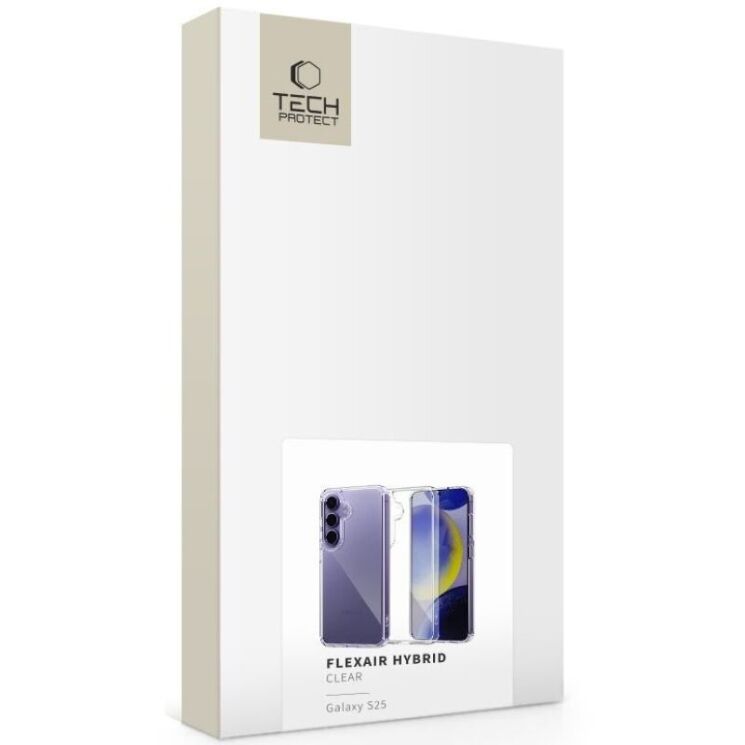 Захисний чохол Tech-Protect FlexAir Hybrid для Samsung Galaxy S25 (S931) - Clear: фото 2 з 5