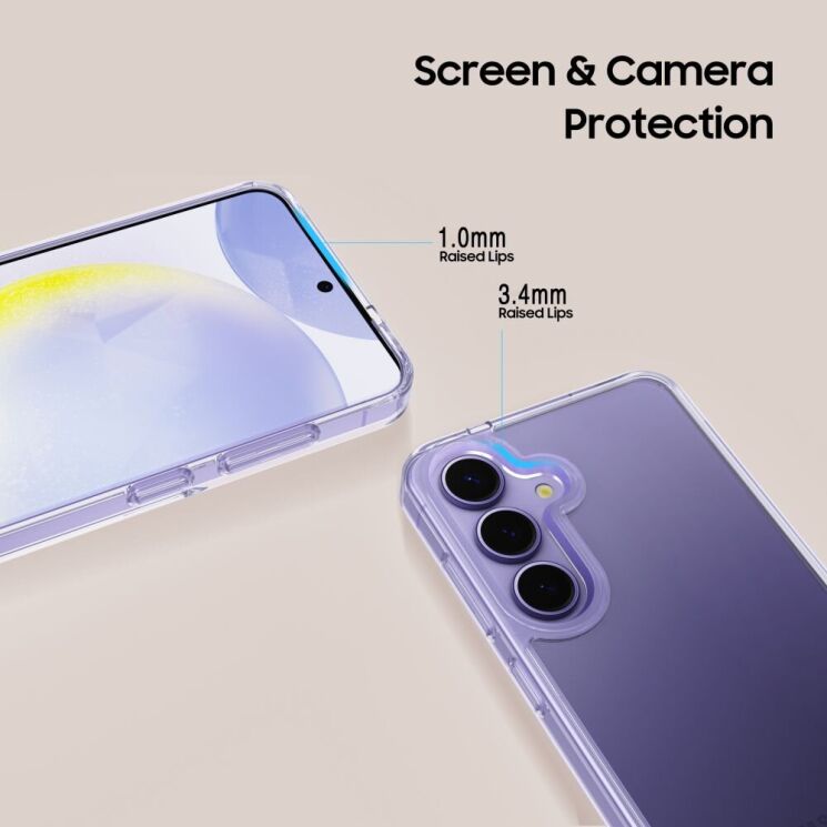 Захисний чохол Tech-Protect FlexAir Hybrid для Samsung Galaxy S25 (S931) - Clear: фото 4 з 5