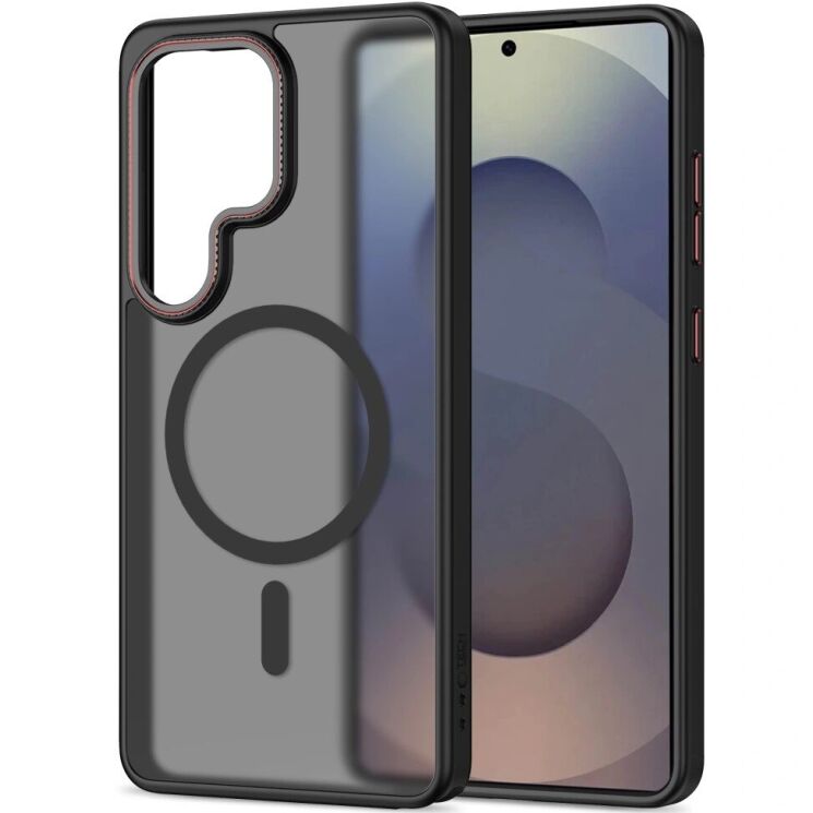 Защитный чехол Tech-Protect MagCam MagSafe для Samsung Galaxy S26 Ultra (S948) - Matte Black / Red: фото 2 из 10