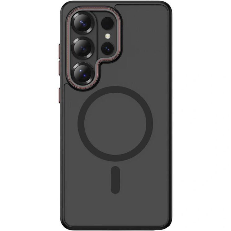 Защитный чехол Tech-Protect MagCam MagSafe для Samsung Galaxy S26 Ultra (S948) - Matte Black / Red: фото 3 из 10