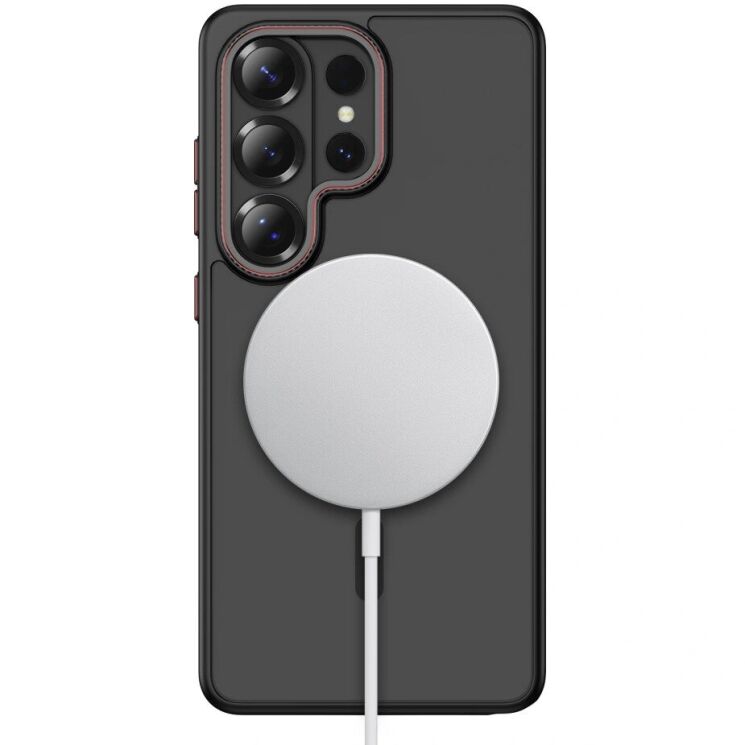 Защитный чехол Tech-Protect MagCam MagSafe для Samsung Galaxy S26 Ultra (S948) - Matte Black / Red: фото 4 из 10