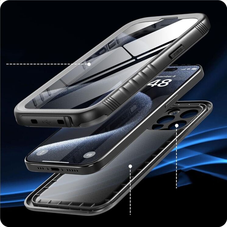 Защитный чехол Tech-Protect SHELLBOX для Samsung Galaxy S24 Ultra (S928) - Black: фото 3 из 7