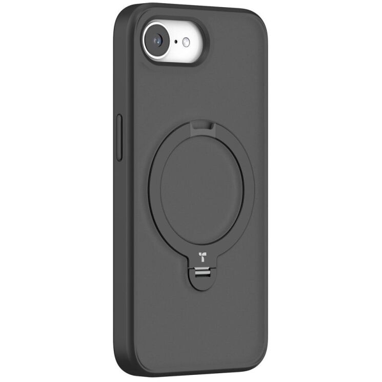 Захисний чохол TORRAS Ostand Spin MagSafe для Apple iPhone 16e - Black: фото 1 з 4
