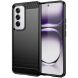 Защитный чехол UniCase Carbon для OPPO Reno 12 - Black (356819B). Фото 1 из 8