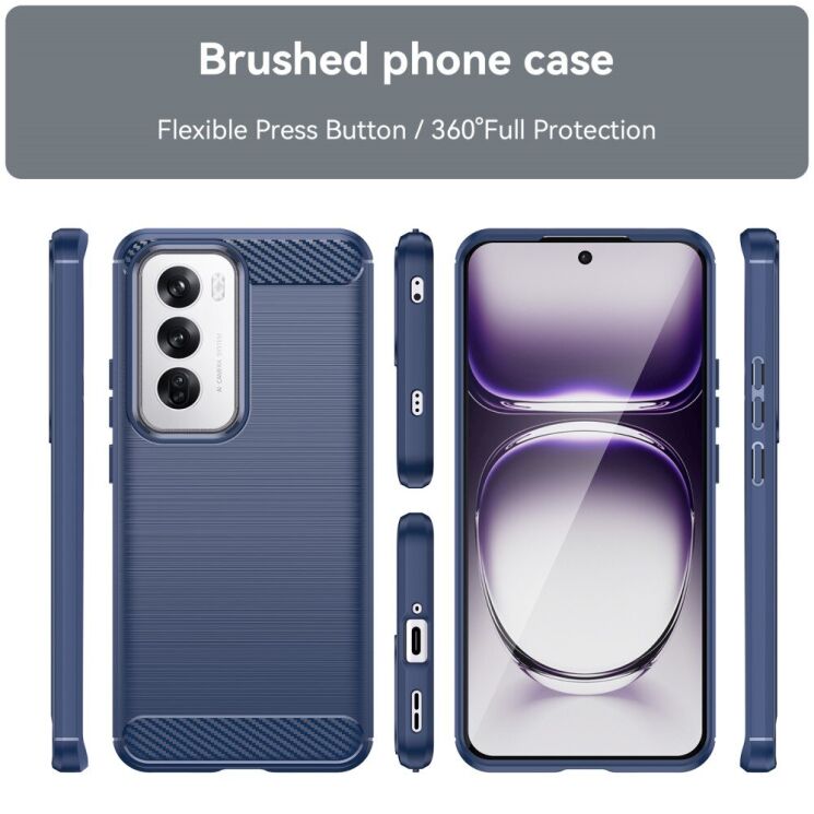Захисний чохол UniCase Carbon для OPPO Reno 12 - Red: фото 8 з 8
