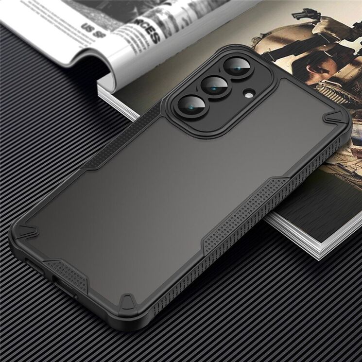 Защитный чехол UniCase Falcon Frame для Samsung Galaxy S25 FE (S731) - Black: фото 3 из 10