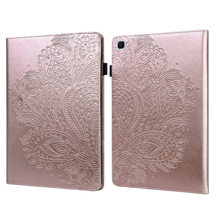 Защитный чехол UniCase Flower для Samsung Galaxy Tab S6 lite / S6 Lite (2022/2024) - Rose Gold: фото 1 из 10
