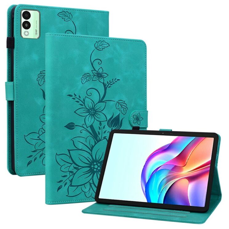 Защитный чехол UniCase Flower для TECNO Megapad 11 - Green: фото 1 из 7