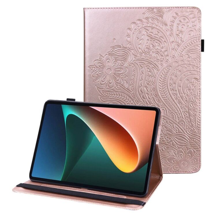 Защитный чехол UniCase Flower для Xiaomi Redmi Pad - Rose Gold: фото 1 из 10