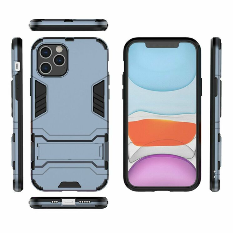 Захисний чохол UniCase Hybrid для Apple iPhone 12 Pro / iPhone 12 Max - Blue: фото 3 з 7