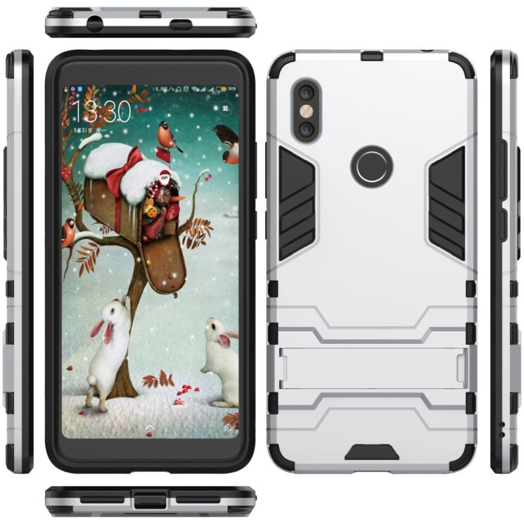 Захисний чохол UniCase Hybrid для Xiaomi Redmi S2 - Silver: фото 4 з 6