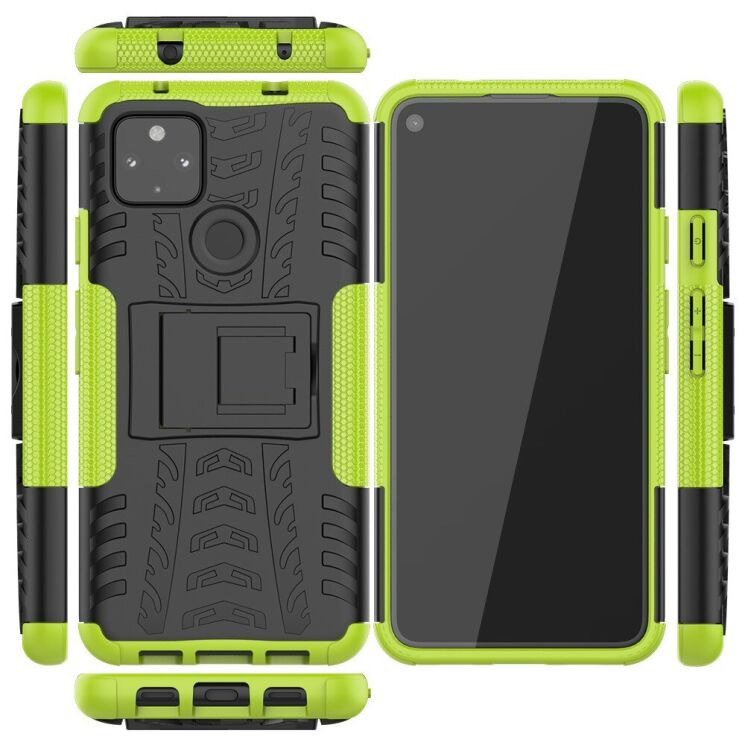 Противоударный чехол UniCase Hybrid X для Google Pixel 4a 5G - Green: фото 8 из 10
