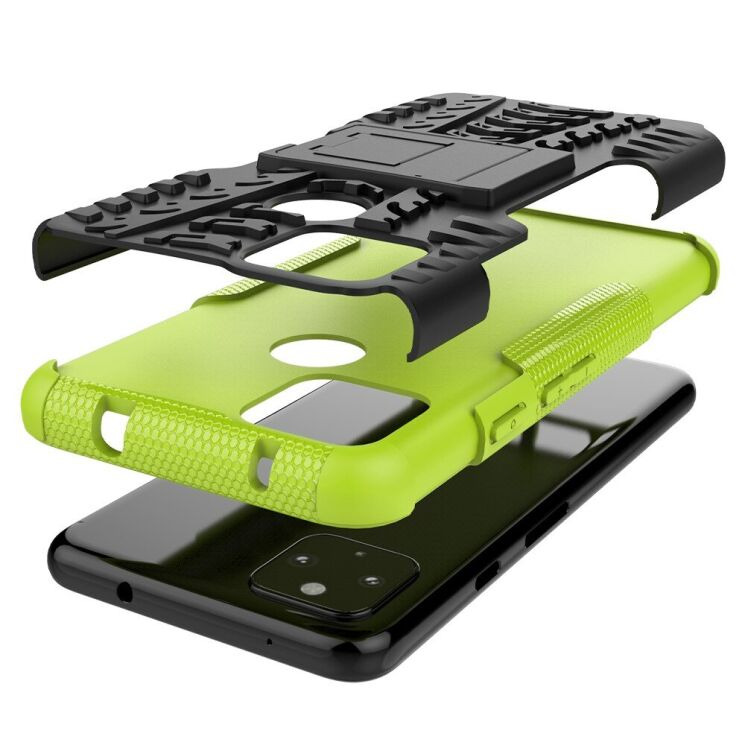 Противоударный чехол UniCase Hybrid X для Google Pixel 4a 5G - Green: фото 5 из 10