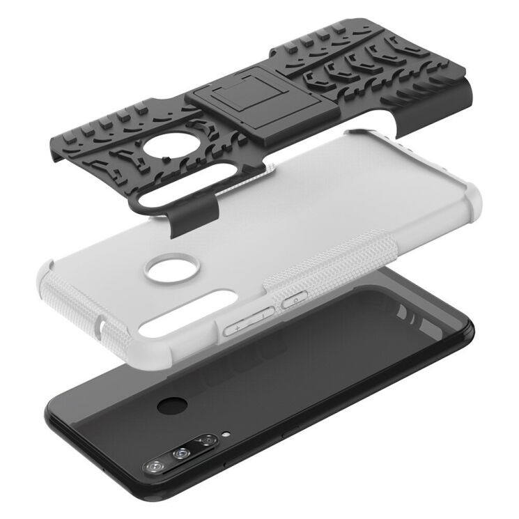 Протиударний чохол UniCase Hybrid X для Huawei P40 Lite E - White: фото 8 з 14