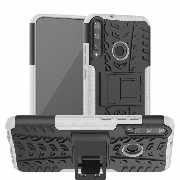 Протиударний чохол UniCase Hybrid X для Huawei P40 Lite E - White: фото 1 з 14