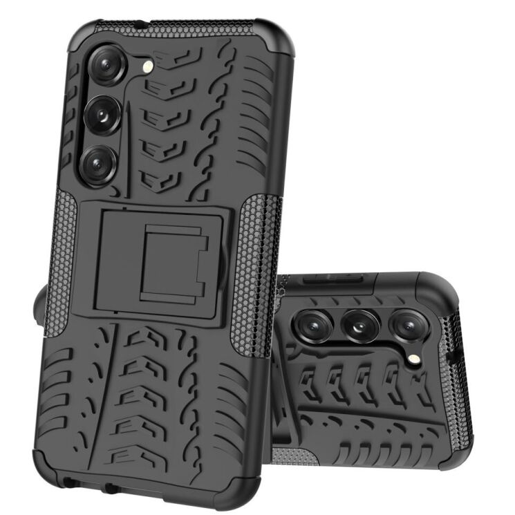 Защитный чехол UniCase Hybrid X для Samsung Galaxy S23 - Black: фото 8 из 9