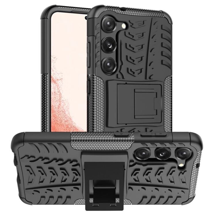 Защитный чехол UniCase Hybrid X для Samsung Galaxy S23 - Black: фото 1 из 9
