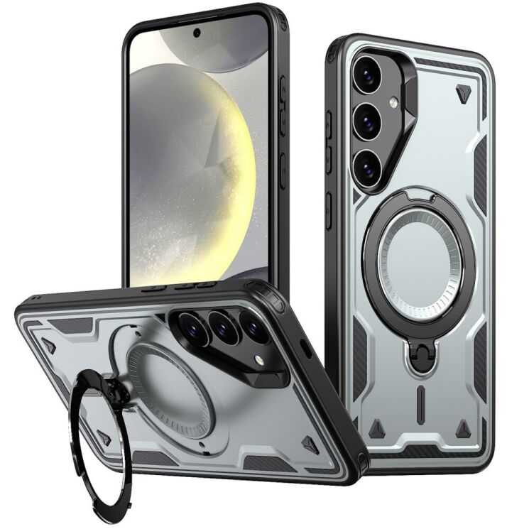 Защитный чехол UniCase Lander Armor для Samsung Galaxy S24 Plus (S926) / Galaxy S25 Plus (S936) - Grey: фото 1 из 6