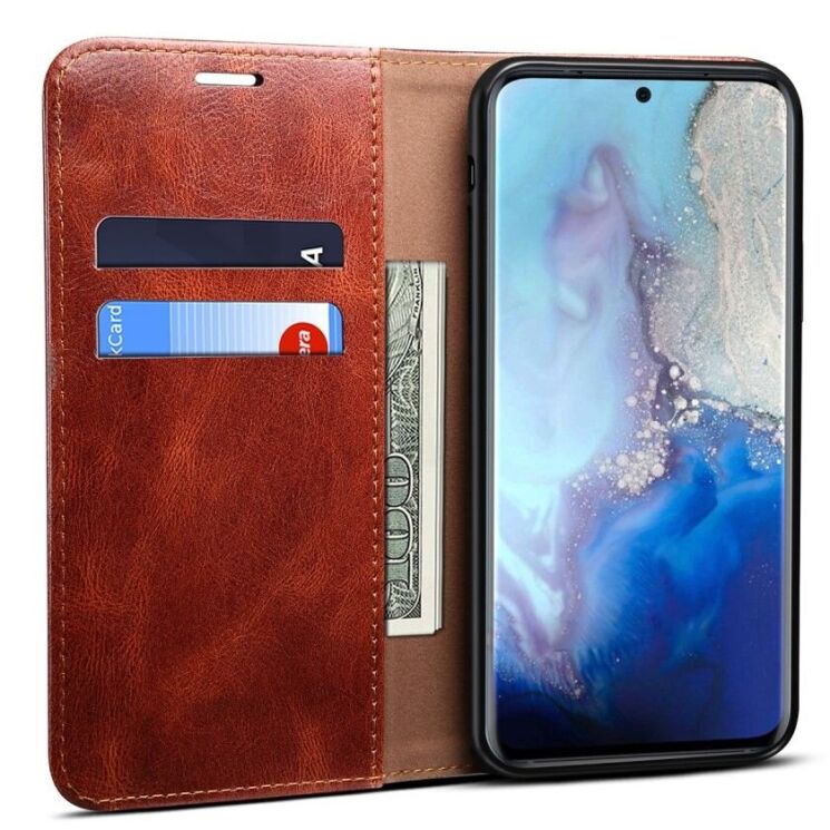 Защитный чехол UniCase Leather Wallet для Samsung Galaxy S20 FE (G780) - Brown: фото 5 из 7