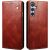 Защитный чехол UniCase Leather Wallet для Samsung Galaxy S25 Plus (S936) - Brown: фото 1 из 7