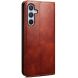 Защитный чехол UniCase Leather Wallet для Samsung Galaxy S25 Plus (S936) - Brown (376034Z). Фото 6 из 7
