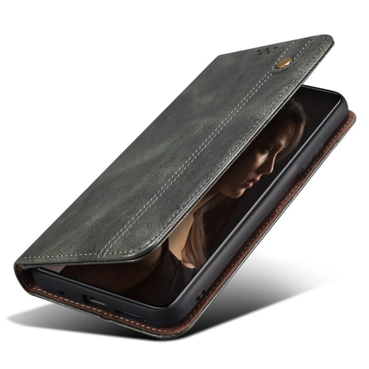 Защитный чехол UniCase Leather Wallet для Xiaomi 14 Ultra - Green: фото 4 из 6