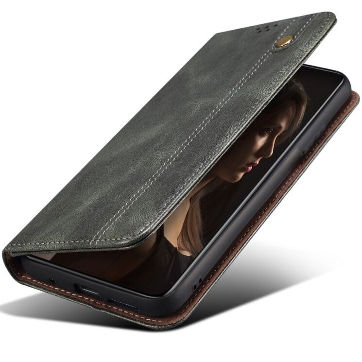 Защитный чехол UniCase Leather Wallet для Xiaomi Redmi Note 14 Pro Plus - Green: фото 5 из 7