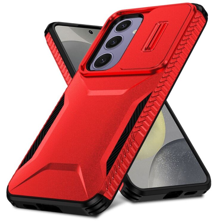 Защитный чехол UniCase Shuttle Guard для Samsung Galaxy S24 FE (S721) - Red: фото 2 из 7