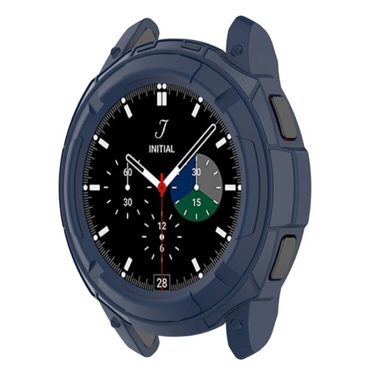 Захисний чохол UniCase Silicone Cover для Samsung Galaxy Watch 4 Classic (46mm) - Midnight Blue: фото 6 з 9