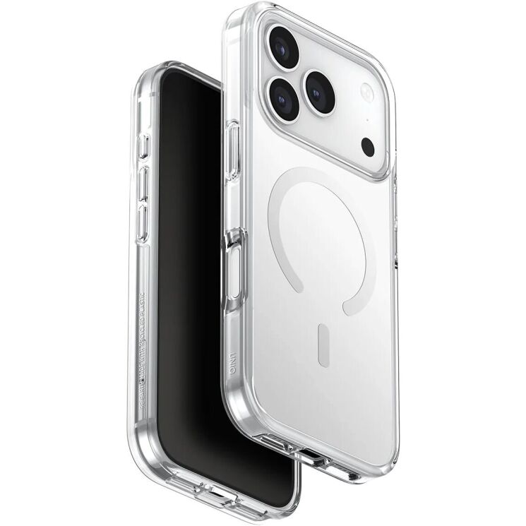 Защитный чехол UNIQ Clario MagSafe для iPhone 17 Pro (UNIQ- IP6.3P(2025)-CLARMLCLR) - Clear: фото 1 из 5