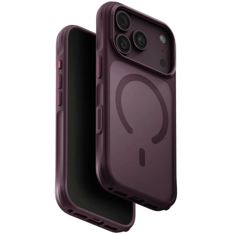 Защитный чехол UNIQ Veren MagClick для iPhone 18 Pro Max / 17 Pro Max (UNIQ-IP6.9P(2026)-VERNAFMBFST) - Burgundy (440339DR) Защитный чехол UNIQ Veren MagClick для iPhone 18 Pro Max / 17 Pro Max (UNIQ-IP6.9P(2026)-VERNAFMBFST) - Burgundy: фото 1 из 11