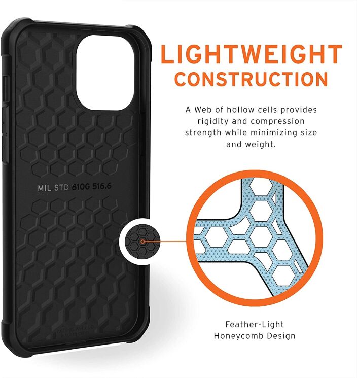 Защитный чехол URBAN ARMOR GEAR (UAG) Metropolis LT Series для Apple iPhone 12 Pro Max - FIBR Black: фото 9 из 9