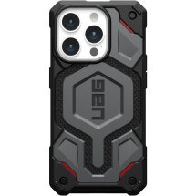 Ударопрочный чехол URBAN ARMOR GEAR Monarch Pro Kevlar MagSafe для iPhone 15 Pro (114221113933) - Kevlar Silver: фото 1 из 5