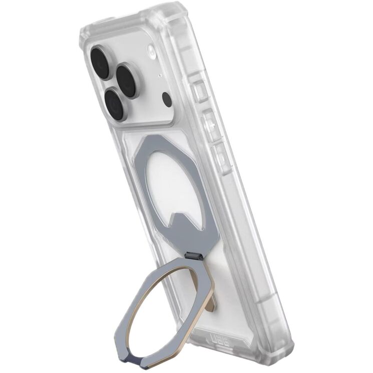Защитный чехол URBAN ARMOR GEAR Plasma XTE MagSafe для iPhone 17 Pro (114527114G36) - Clear / Titanium: фото 5 из 13
