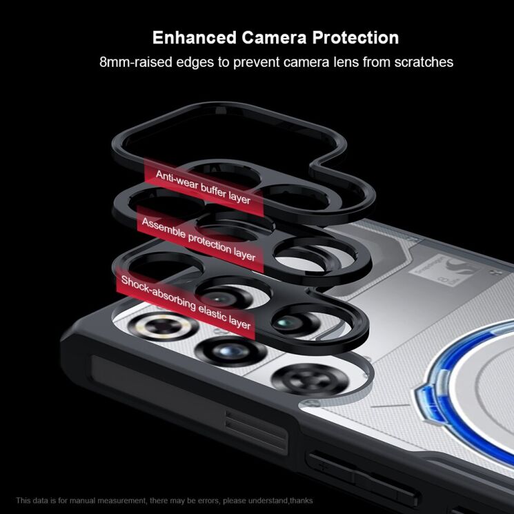 Захисний чохол XUNDD Rugged Case для ZTE Nubia Red Magic 11 Pro - Black: фото 6 з 7