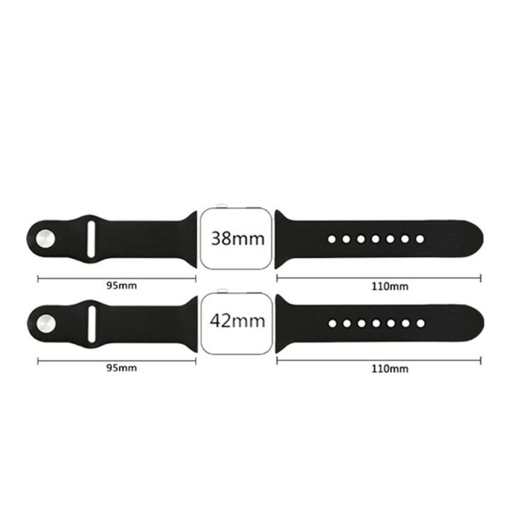 Ремешок UniCase Original Style для Apple Watch 42 (Series 10/11) / 41 / 40 / SE 40 / 38 - Black (236204A) Ремешок UniCase Original Style для Apple Watch 42 (Series 10/11) / 41 / 40 / SE 40 / 38 - Black: фото 8 из 8