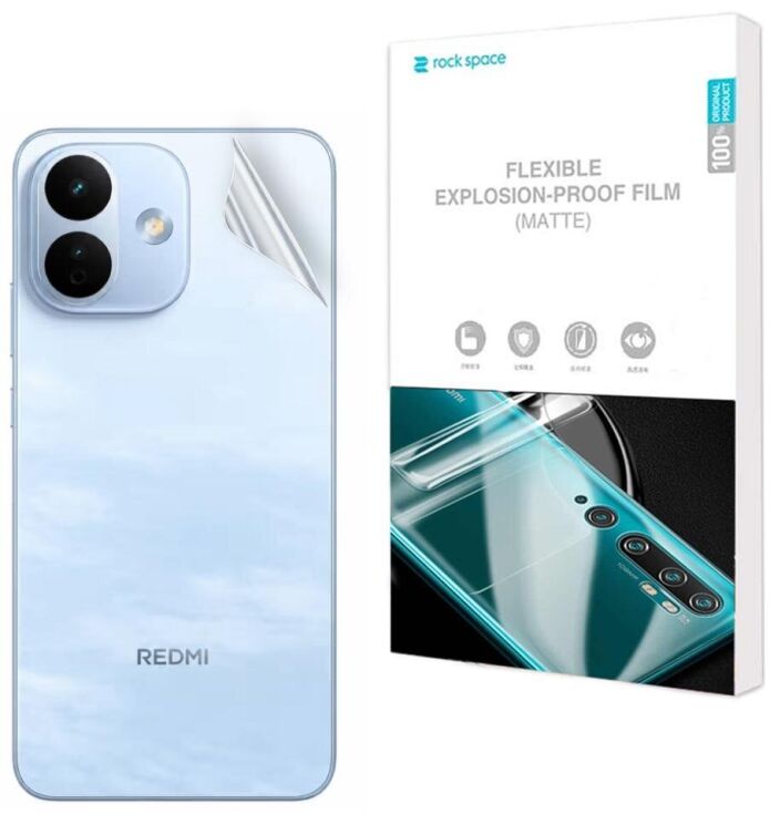 Антибликовая пленка на заднюю панель RockSpace Explosion-Proof Matte для Xiaomi Redmi Note 17 Pro (429512) Антибликовая пленка на заднюю панель RockSpace Explosion-Proof Matte для Xiaomi Redmi Note 17 Pro: фото 1 из 9