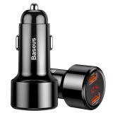 Автомобільний зарядний пристрій Baseus Magic Series Dual QC (45W) CMLC20A-01 - Black (923198B)