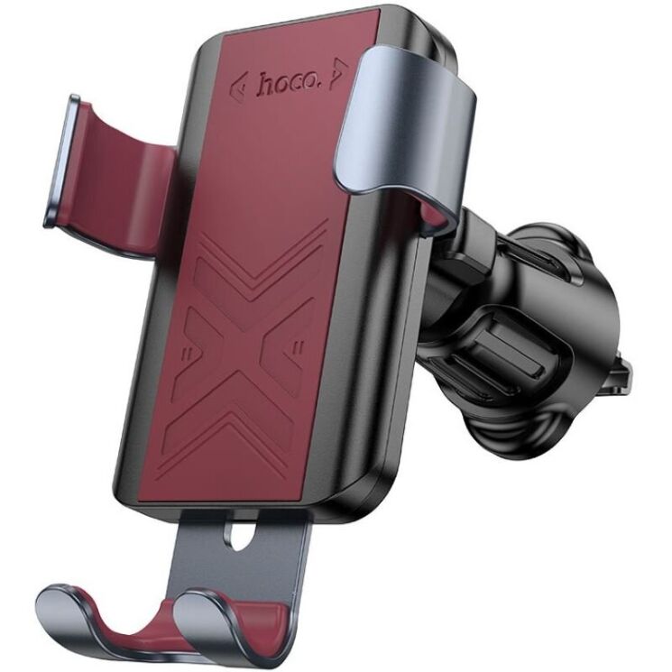 Автомобільний тримач Hoco H70 Gamble Gravity - Black / Red: фото 2 з 7