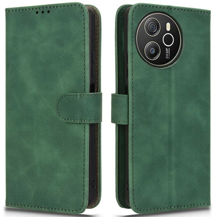 Чехол Deexe Classic Wallet для Blackview Shark 8 - Green: фото 1 из 6