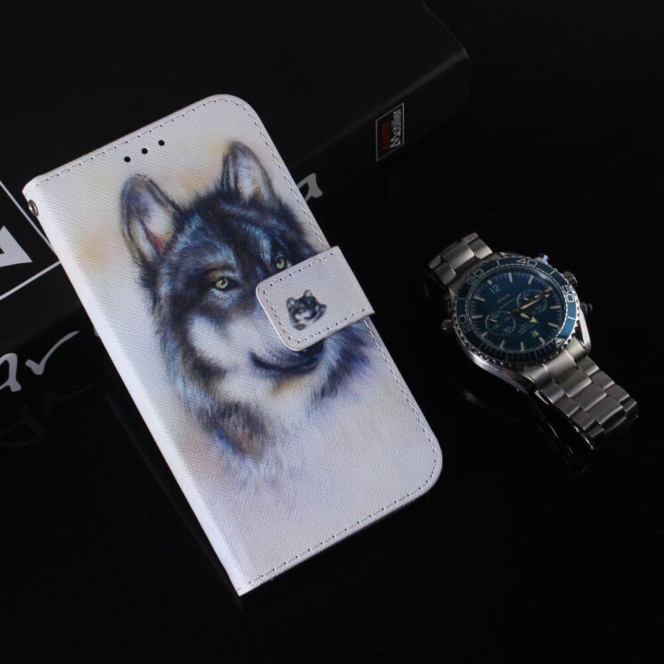 Чехол Deexe Life Style Wallet для Infinix Note 30 VIP - Wolf: фото 6 из 8