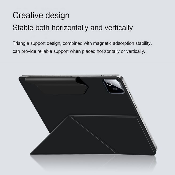 Чехол Deexe Origami Stand для Xiaomi Pad 8 / Pad 8 Pro - Black: фото 9 из 10