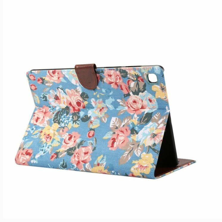 Чохол Deexe Peony Pattern для Samsung Galaxy Tab S5e 10.5 (T720/725) - Blue (217410L) Чохол Deexe Peony Pattern для Samsung Galaxy Tab S5e 10.5 (T720/725) - Blue: фото 4 з 6