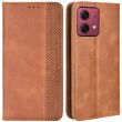 Чехол Deexe Retro Style для Motorola Moto G84 - Brown (339116Z)
