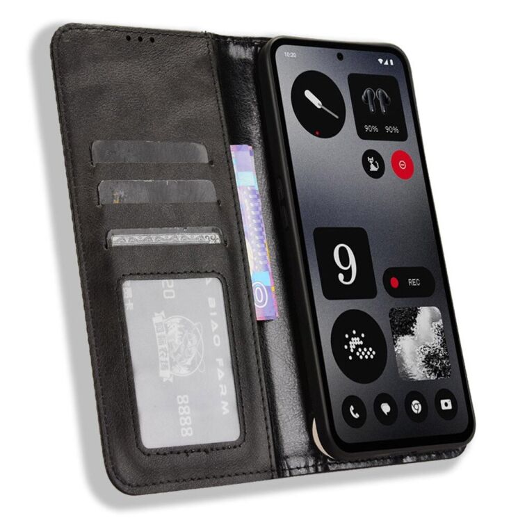 Чехол Deexe Retro Style для Nothing CMF Phone 1 - Black: фото 2 из 7